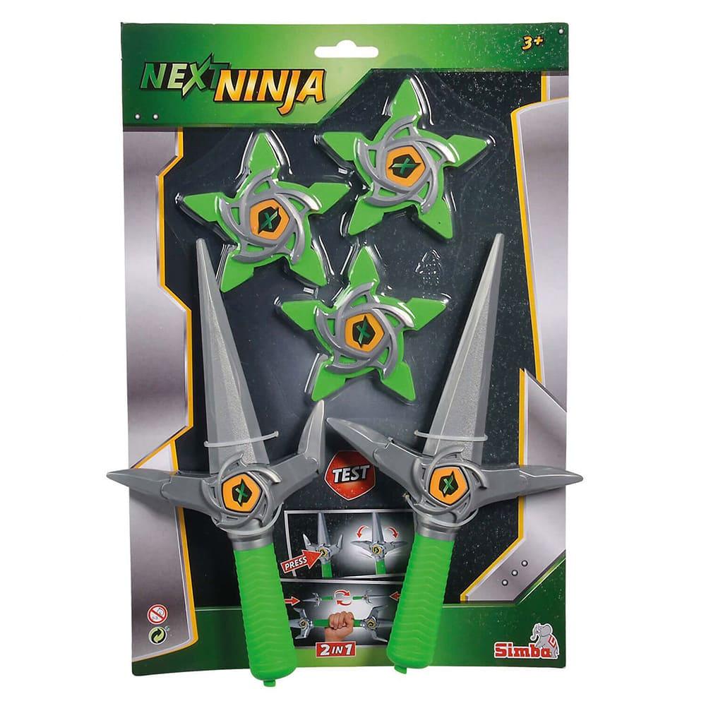Simba Next Ninja Knifes and Stars 5 Pieces - Green